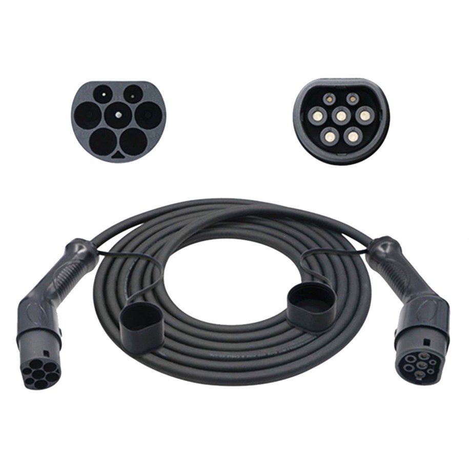 Laddning av elbil - Sinox EV-laddningskabel mode 3 - 32A 3 faser - 5m - Svart - SEV6020