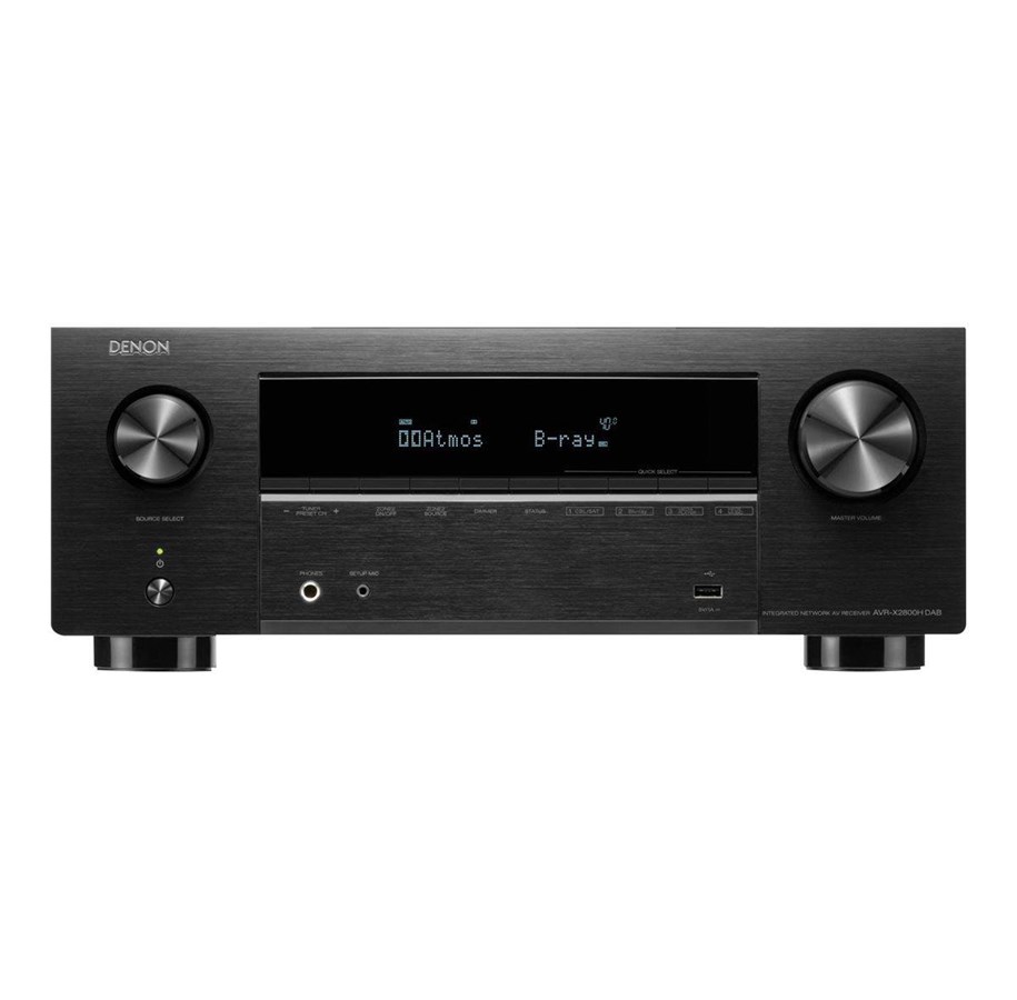 HiFi - AV Receiver/Amplifier - Denon AVR X2800H DAB - AV-nätverksreceiver - 7,2-kanal - Svart *DEMO* - AVRX2800HDABBKE2
