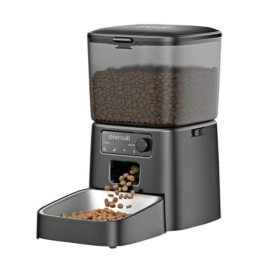 Katter - Oneisall PFD001 Pro Smart Food Dispenser for Pets Black - PFD001Pro
