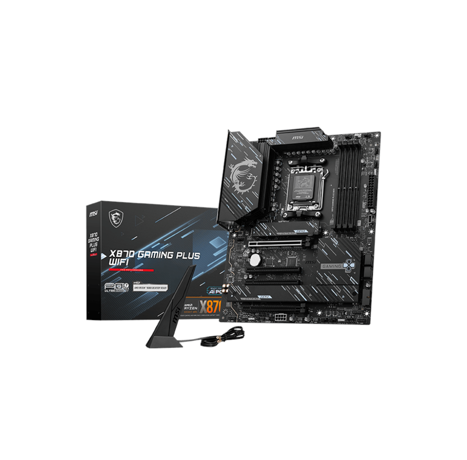 Moderkort - MSI X870 GAMING PLUS WIFI Moderkort - AMD X870 - AMD AM5 - DDR5 RAM - ATX - X870 GAMING PLUS WIFI