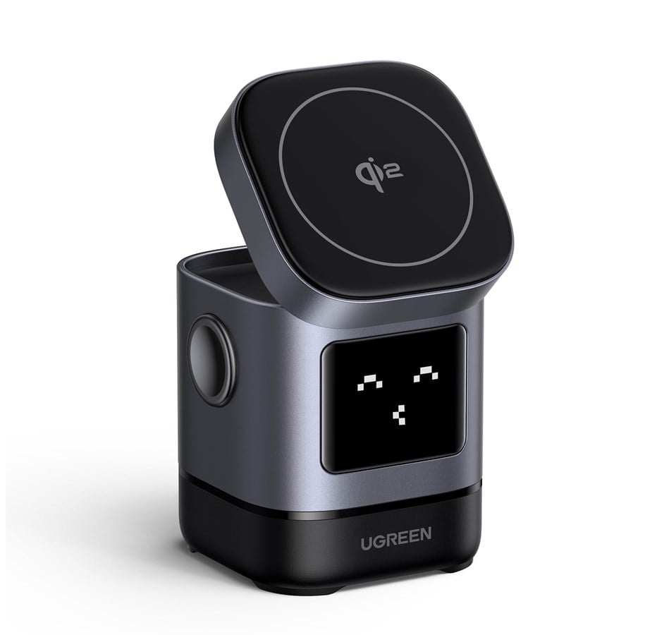Mobile - Adapters & Chargers - UGREEN Uno 2 In 1 Wireless Charger-Qi2 15w Wireless Charging *DEMO* - 45775-UG