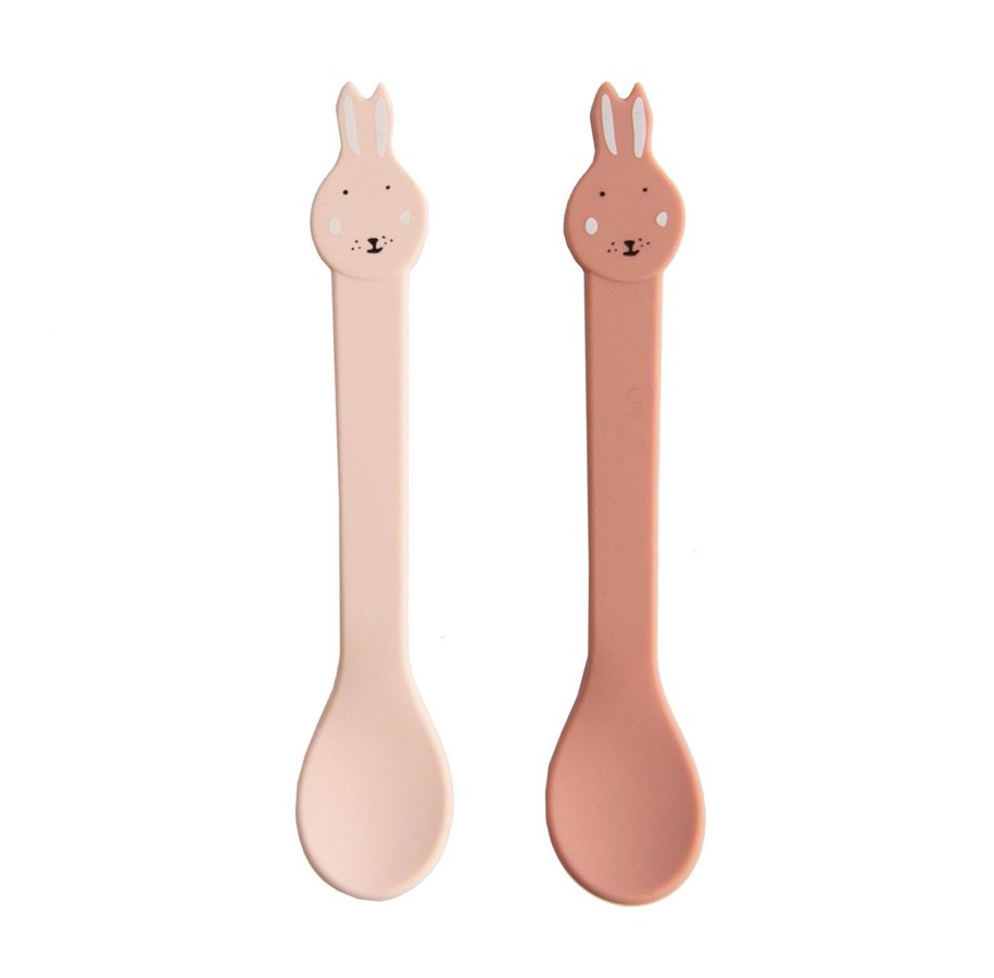 Babyvård - Trixie Baby Silicone Spoon - Mrs. Rabbit 2 pcs. - 96-645
