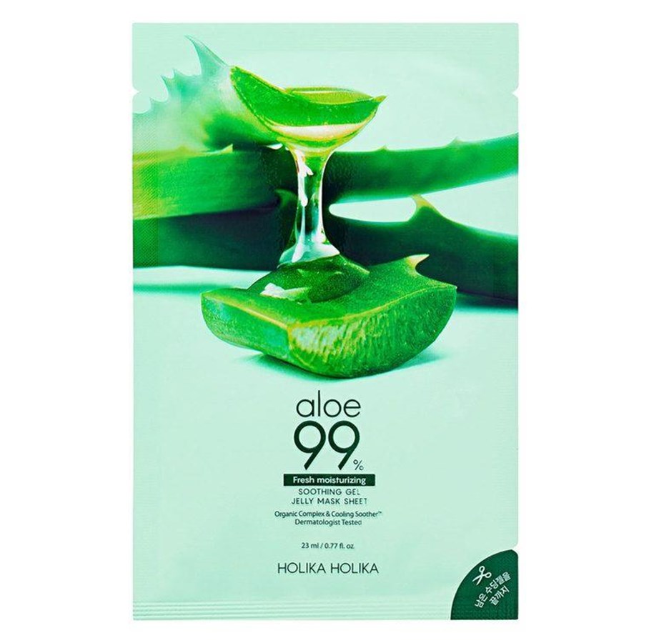 Ansiktsvård - Holika Holika - Aloe 99 % Soothing Gel Jelly Mask Sheet - 8806334382773