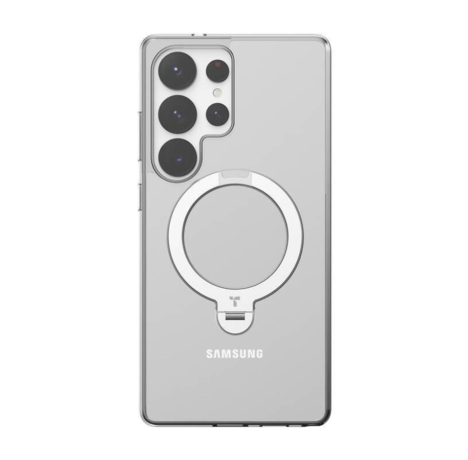 Mobile - Covers & Cases - Torras Ostand Spin Series phone case for Samsung S25 Ultra (transparent) - X00FX2216