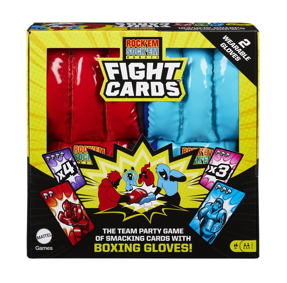 Brädspel - Mattel Games Rock ‘Em Sock ‘Em Robots Fight Cards - HTW64
