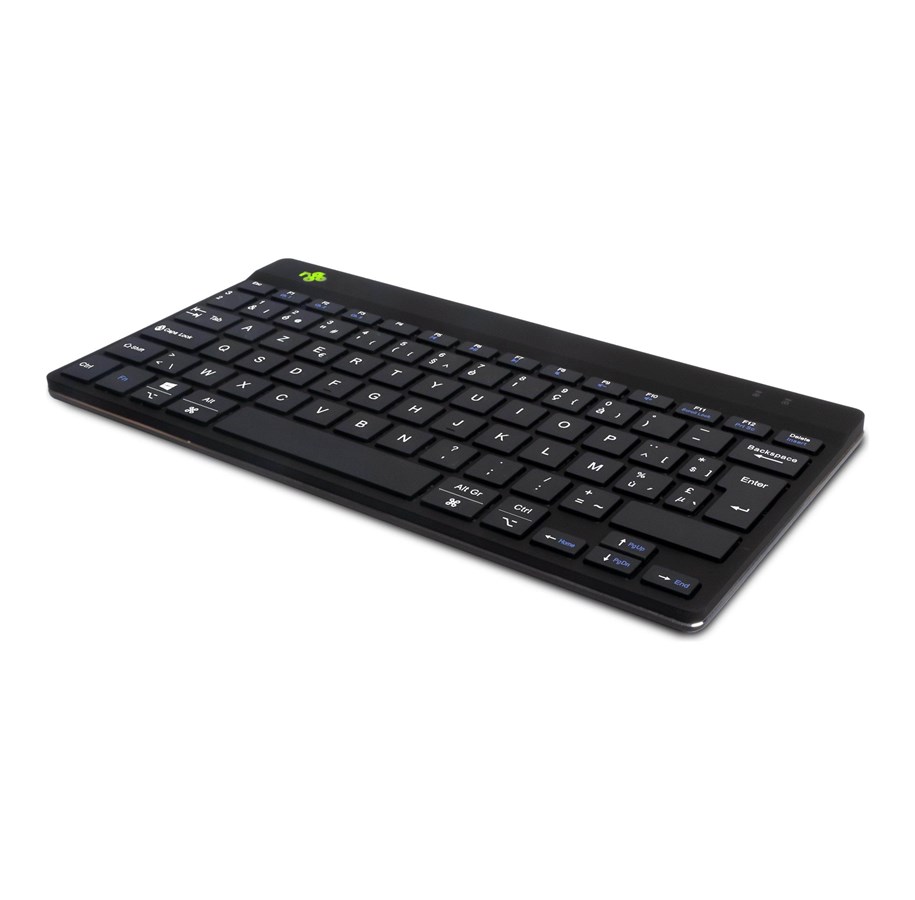 Tangentbord - R-Go Tools R-Go Ergonomic Keyboard Compact break - Tangentbord - Belgisk - Svart - RGOCOBEWLBL