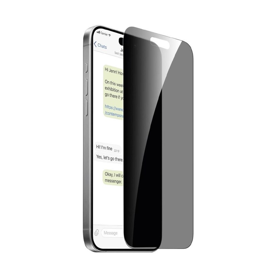 Mobiltelefontillbehör-Skyddsfilm - Puro Privacy Tempered Glass for iPhone 16 Pro - PUSDGPRIPHONE16P61