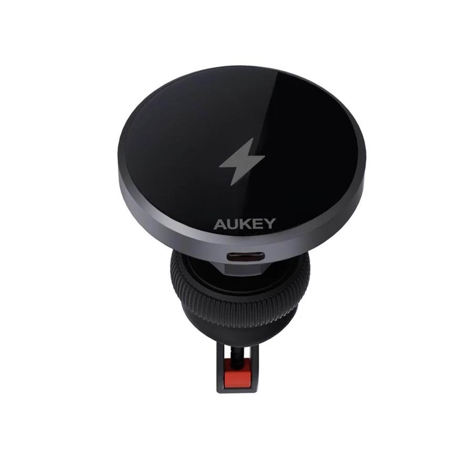 Mobile - Adapters & Chargers - Aukey HD-MC13 Wireless Charging Car Holder 15W Qi2 - EU001-LLTSN1048332