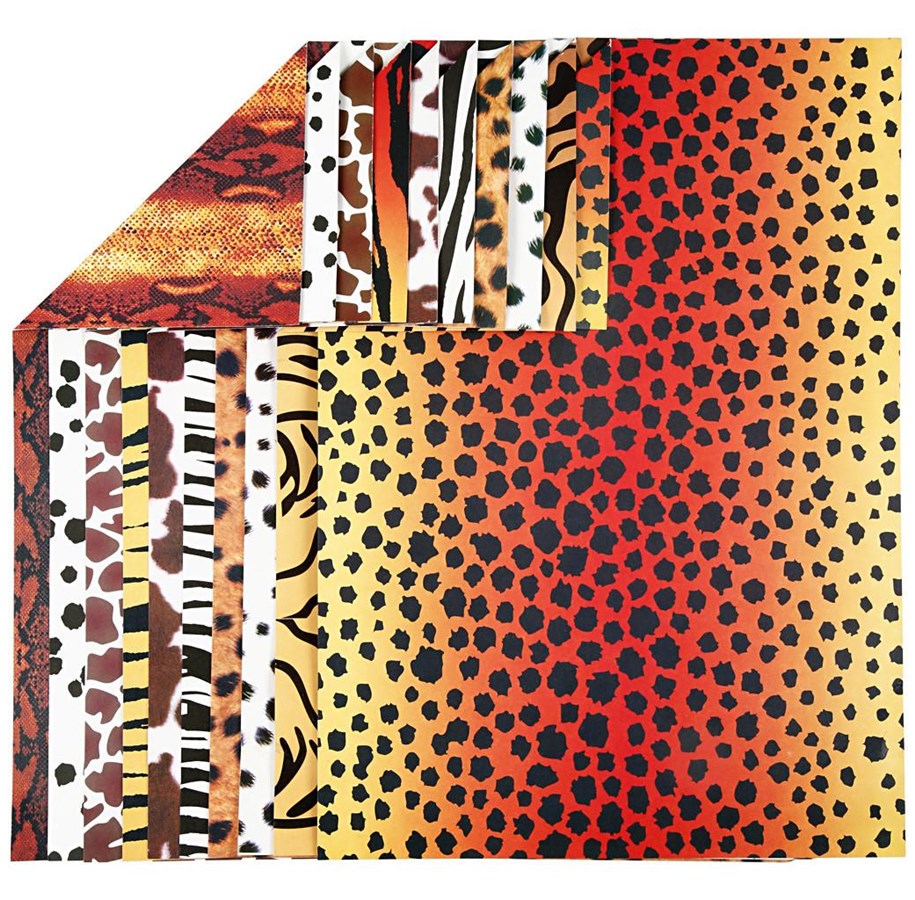 Konst- och hantverksmaterial - Creativ Company - Animal motifs Cardboard A4 10 sheets - 229840