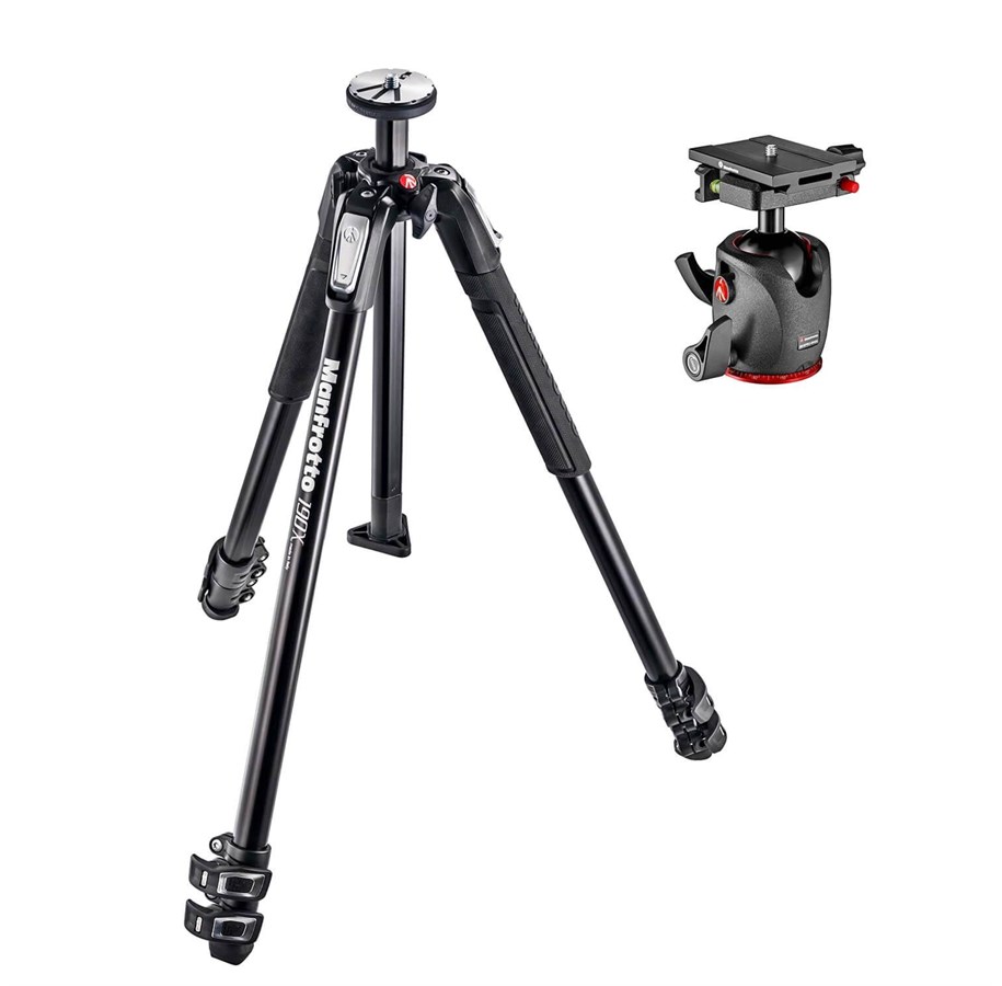 Stativtillbehör - Manfrotto 190X3 Ball Head Photo Bundle - MT190X3-BDL
