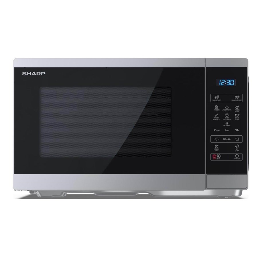 Mikrovågsugn / Mini-ugn - Sharp Classic series YC-MS252AE-S - microwave oven - freestanding - black / silver - YC-MS252AE-S