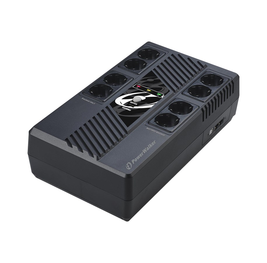 UPS - BlueWalker 10121164 - PowerWalker VI MS - 600VA/360W - Line Interactive UPS - 10121164