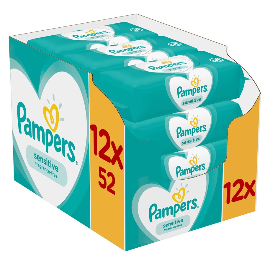 Annan personlig vård - Pampers Sensitive baby wipes - 8001841041483
