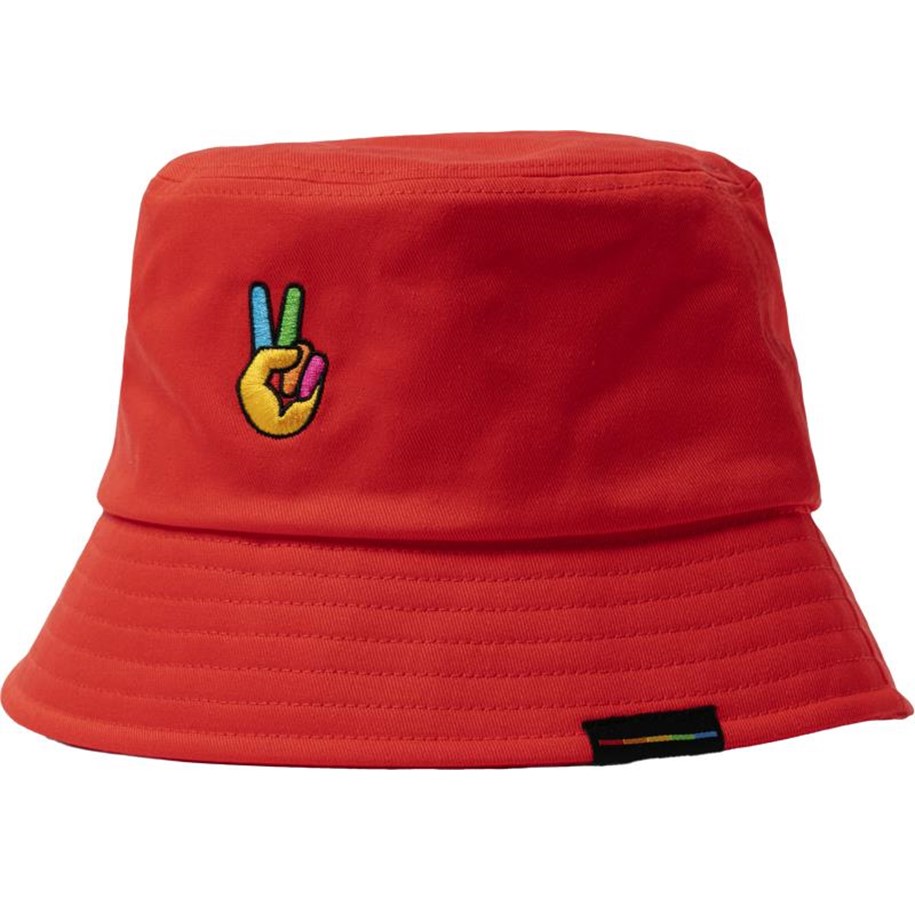 Merchandise - Polaroid - Bucket Hat Red - Hatt - 6319