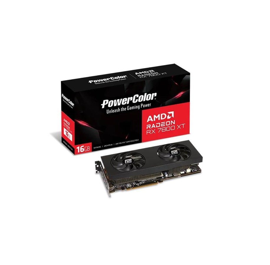Grafikkort - PowerColor Radeon RX 7800 XT - 16GB GDDR6 RAM - Grafikkort - RX7800XT 16G-P