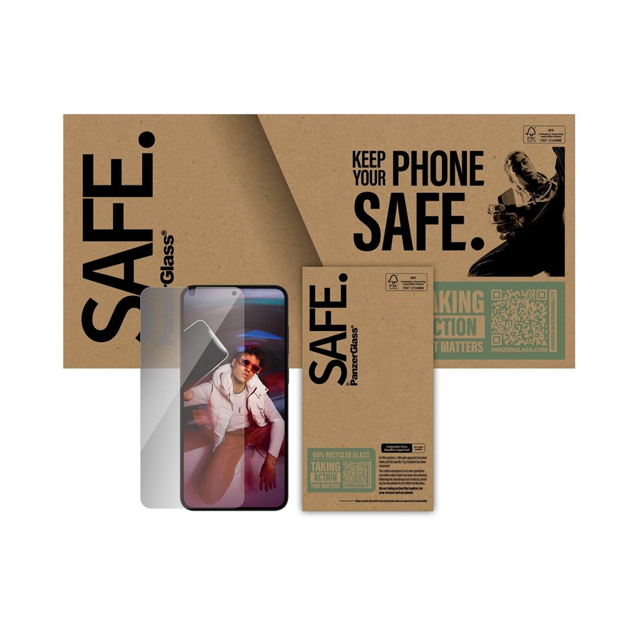 Mobiltelefontillbehör-Skyddsfilm - PanzerGlass SAFE. by  - screen protector for mobile phone - ultra-wide fit - SABPUWFG37942