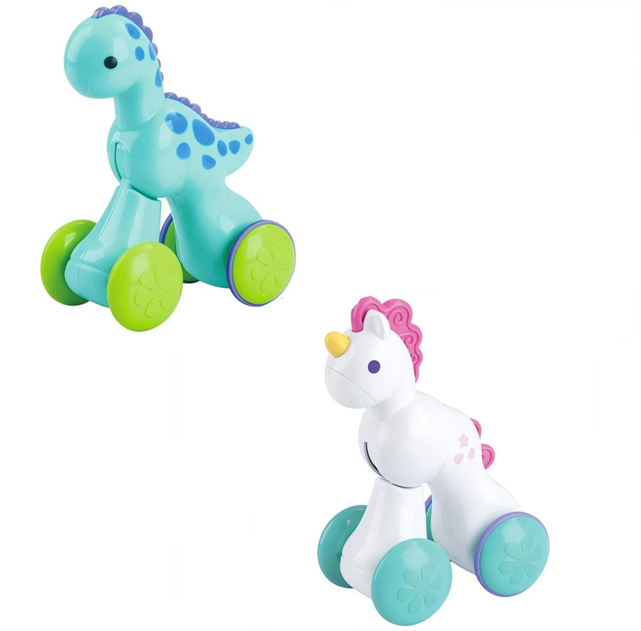 Babyleksaker - Happy Baby Push & Go Animals - assorted - 502233