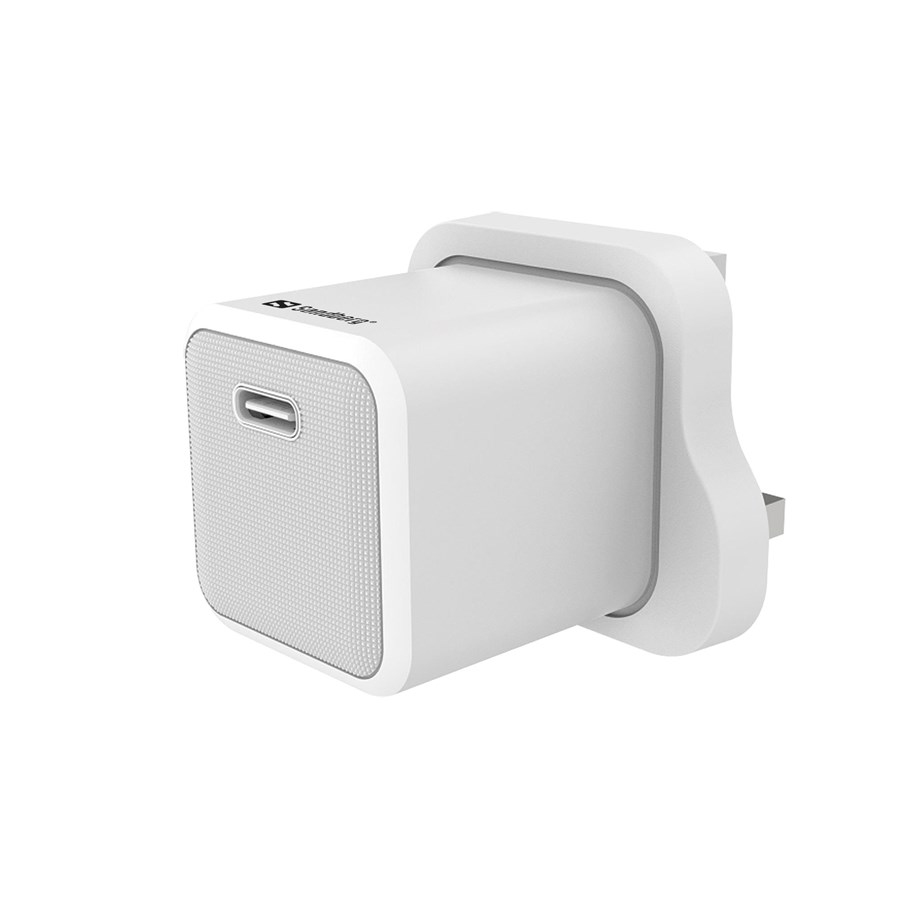 Mobile - Adapters & Chargers - Sandberg USB-C AC Charger PD20W UK - 441-63