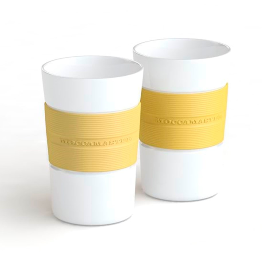 Kökstillbehör - Moccamaster Porcelain Mugs - Yellow - 2 pcs - MA024