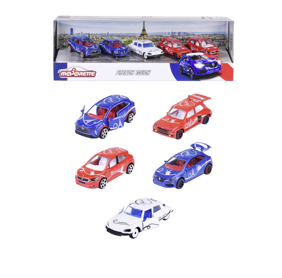 Leksaksbil - Majorette French Touch Bilar 5-Pack Presentförpackning - 212055012