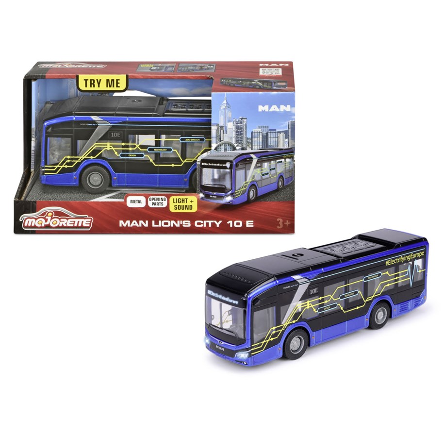Leksaksbil - Majorette Grand Series - MAN Lion's City 10E Buss - 213743008
