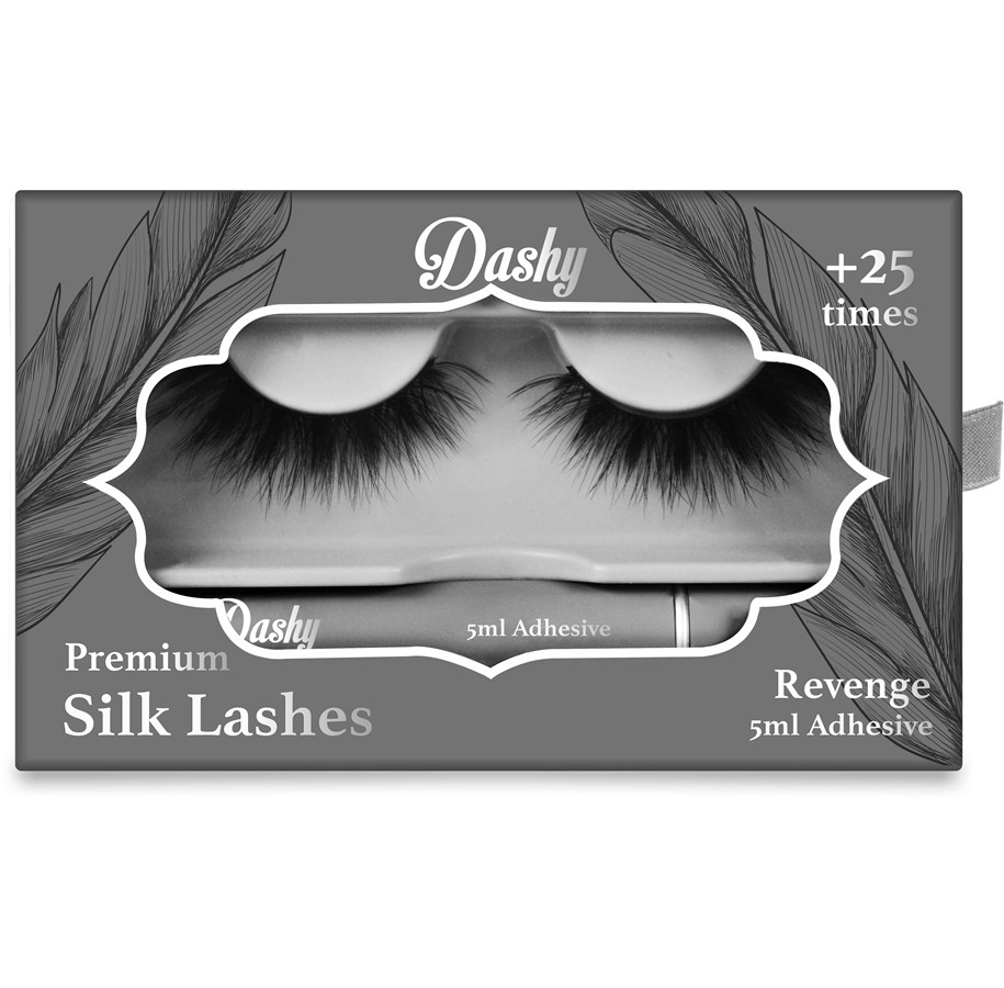 Smink - Dashy Premium Silk Lashes + 5 ml Adhesive Revenge - 620006