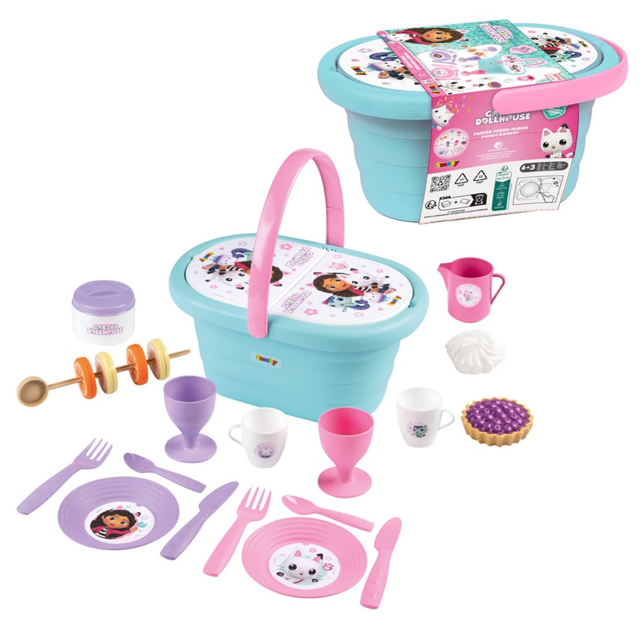 Leksaker - Smoby Gabbys Dockskåp Picknickkorg med Tillbehör - 7600312506