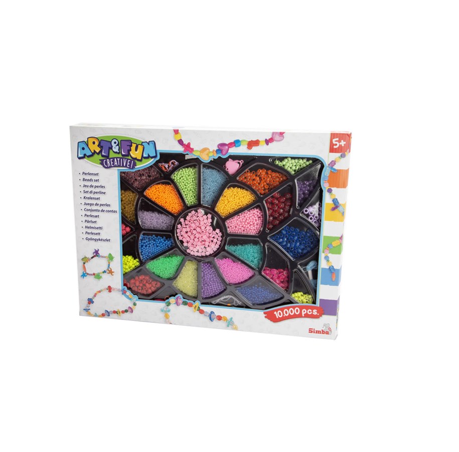 Dockor & Tillbehör - Simba Art & Fun Pärlset för Smycken, 10000 St - 106374141