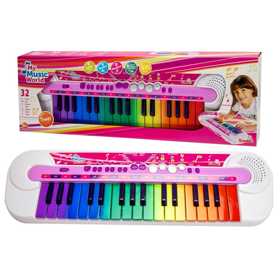 Dockor & Tillbehör - Simba My Music World Rosa Keyboard - 106834638
