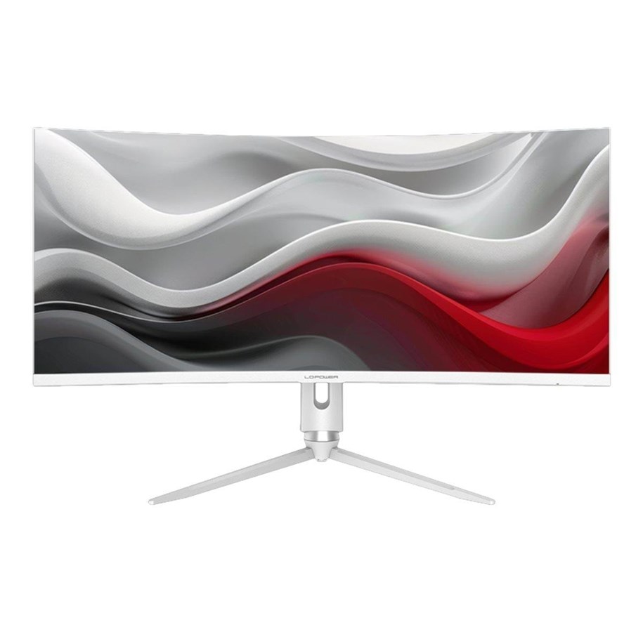 Skärm - 34" LC Power M34-Q-C-PRO - 3440x1440 (UWQHD) - 165Hz - VA - 65W USB-C - KVM switch - LC-M34-Q-C-PRO