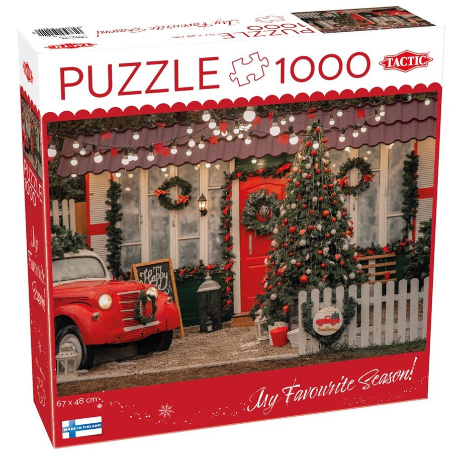 Pusselspel - Tactic Christmas porch 1000 pcs puzzle - 59606