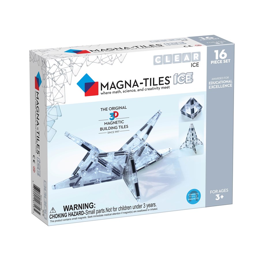 Byggset - Magna-Tiles Clear ICE 16 delar tilläggssats - 90214