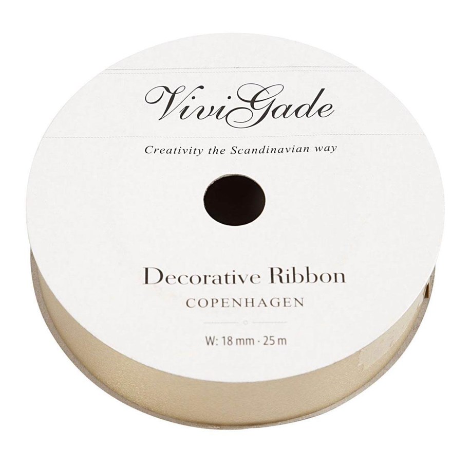 Hobby Tillbehör - Creativ Company - Gift ribbon Matt Gold 25m - 20019
