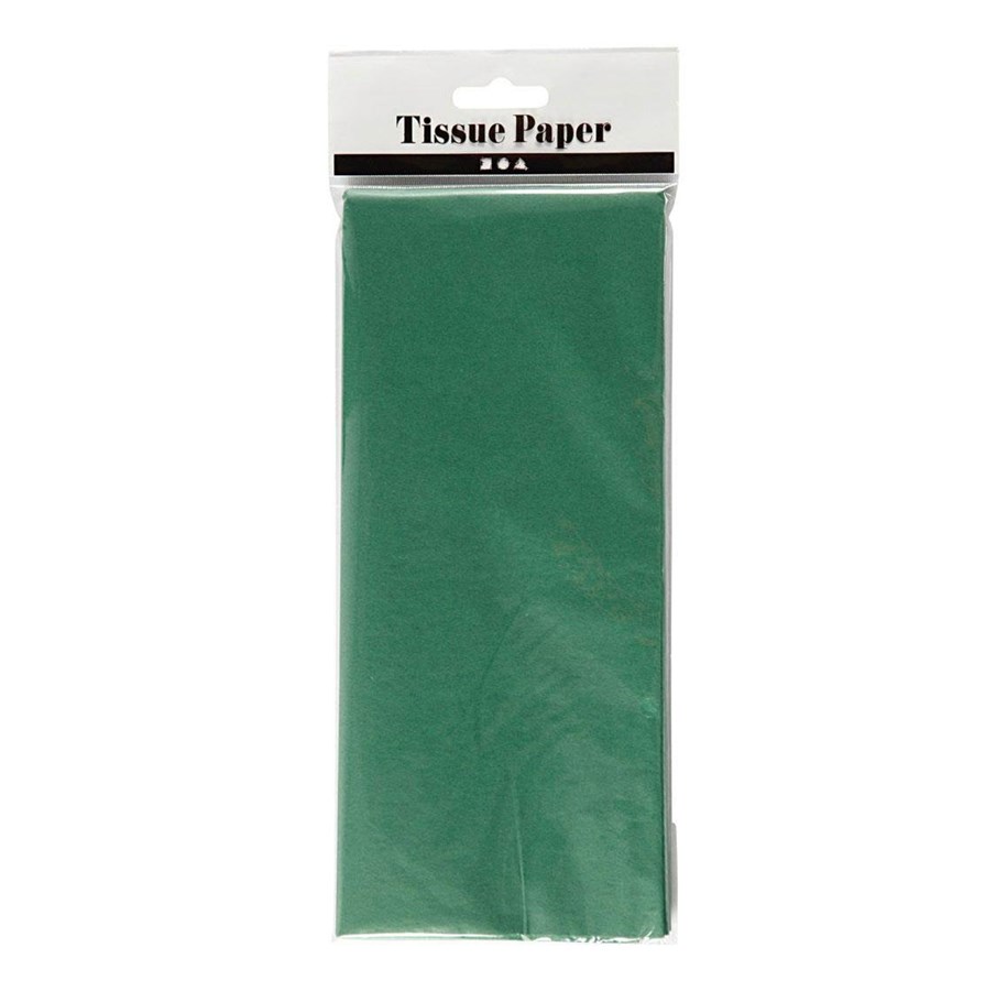 Konst- och hantverksmaterial - Creativ Company - Tissue paper Green 10 Sheets 14 gr 50x70cm - 200885