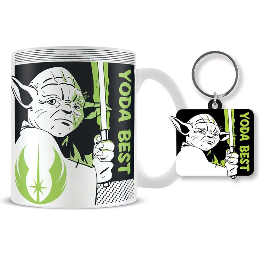 Merchandise - Pyramid - Star Wars (Yoda Best) Mug & Keychain Set - Muggar - GP86631