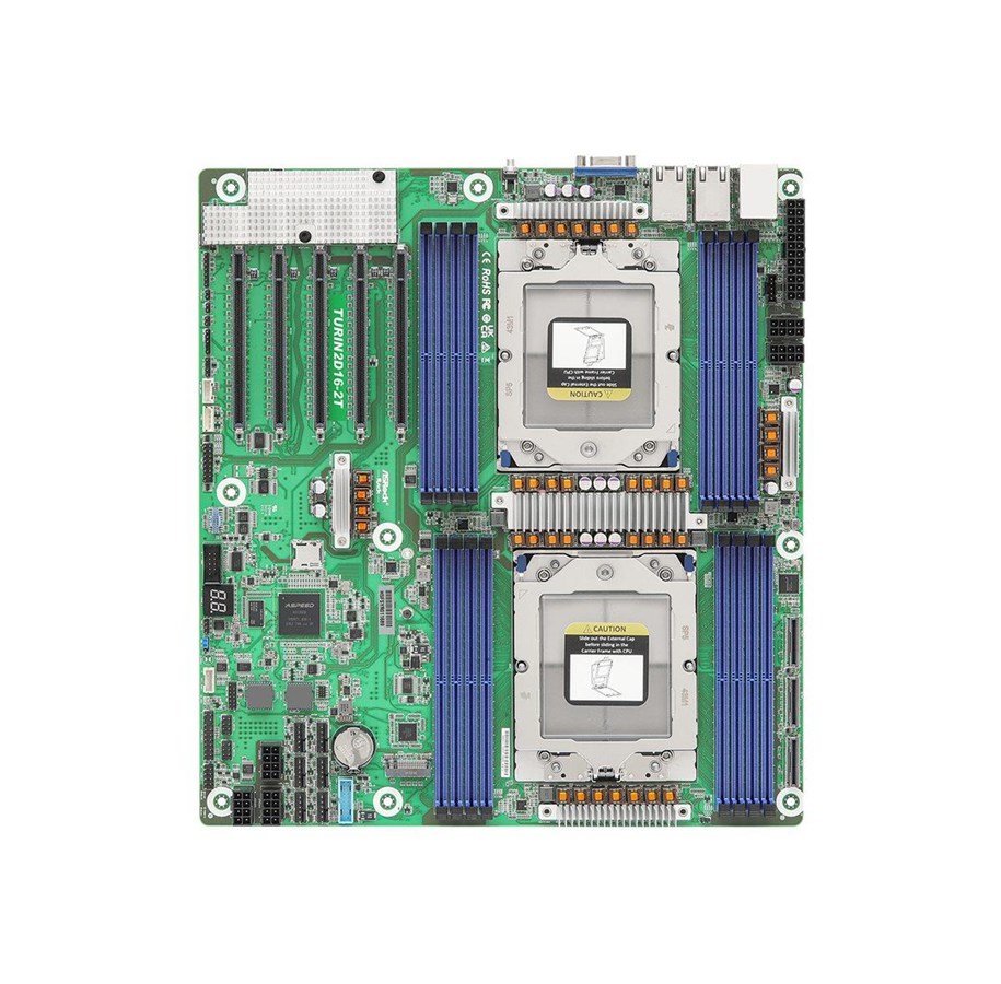 Moderkort - ASRock Rack TURIN2D16-2T - motherboard - SSI EEB - LGA6096 Socket Moderkort - LGA6096 Socket - DDR5 RAM - SSI (Server) - TURIN2D16-2T