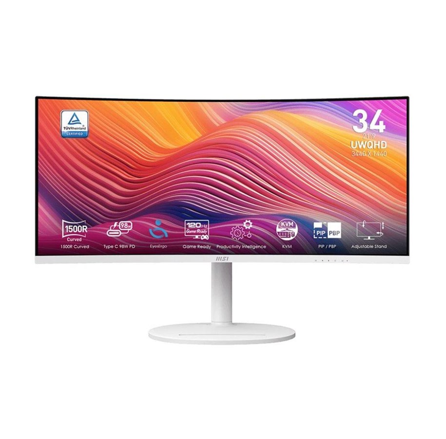 Skärm - 34" MSI Modern MD342CQPW - 3440x1440 - 120Hz - VA - Modern MD342CQPW
