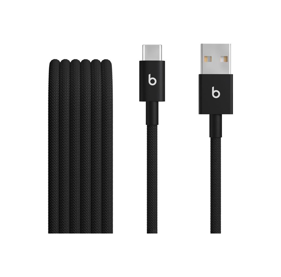 USB-kabel - Apple Beats USB-A to USB-C Woven Cables – Bolt Black (2-pack) *DEMO* - MDGH4ZM/A