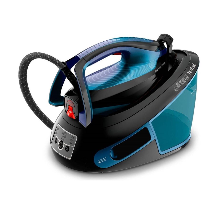 Strykning - Tefal Ångstrykjärn Express Vision SV8151 - steam generator iron - sole plate: Durilium AirGlide Autoclean - SV8151E0