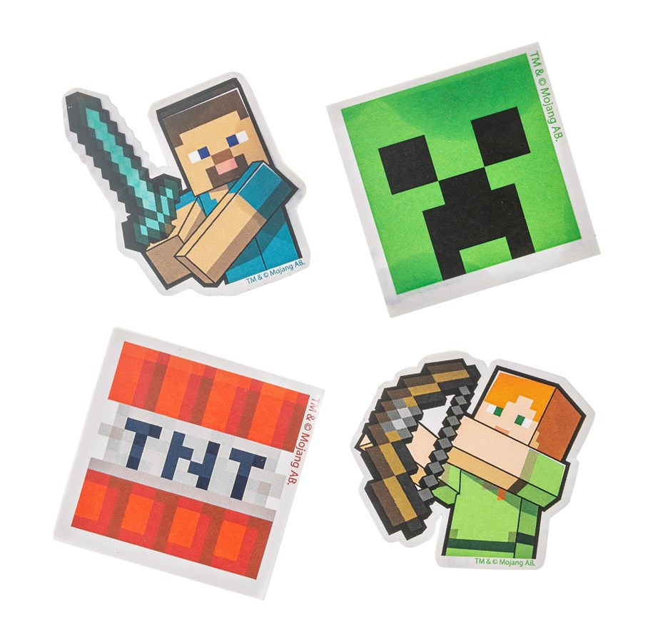 Skoltillbehör - Euromic MINECRAFT 4-pack erasers in box - 166507104
