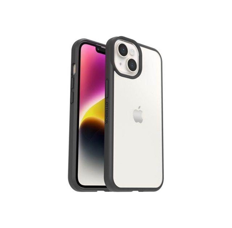 Mobile - Covers & Cases - OtterBox React Apple iPhone 16e/14 - Black Crystal - clear/black - ProPack - 77-88883