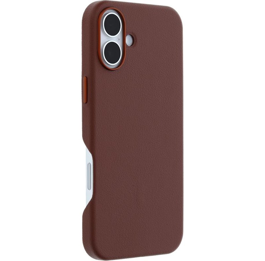 Mobile - Covers & Cases - OtterBox Symmetry Cactus Leather Apple iPhone 16 Plus Rich Adobe - brown - 77-96289