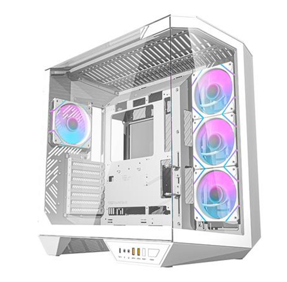 Chassi - Darkflash DY470 - Chassi - Miditower - Vit - DY470 fans+holder Wh