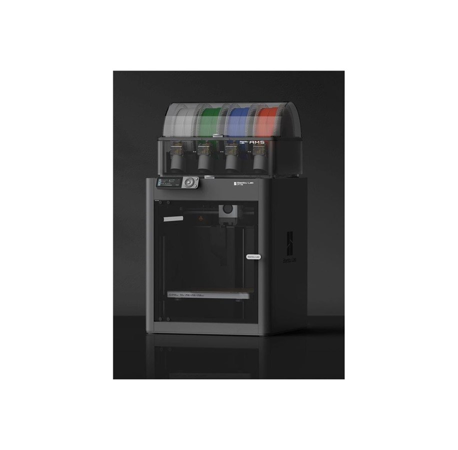 3D-skrivare - Bambu Lab P1S - Combo - 3D printer - 3D-skrivare - Akrylnitrilbutadenstyren (ABS) - PF001-U+SA001-EU
