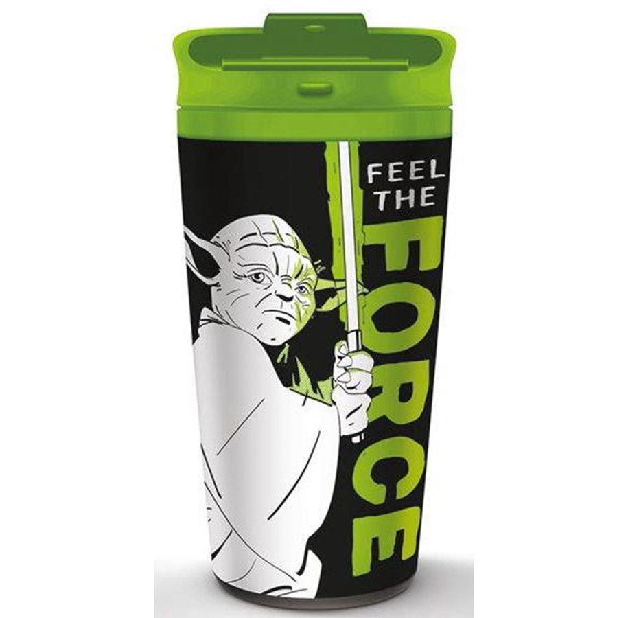 Merchandise - Pyramid - Star Wars (Yoda - Feel The Force) Metal Travel - Muggar - MTM27580