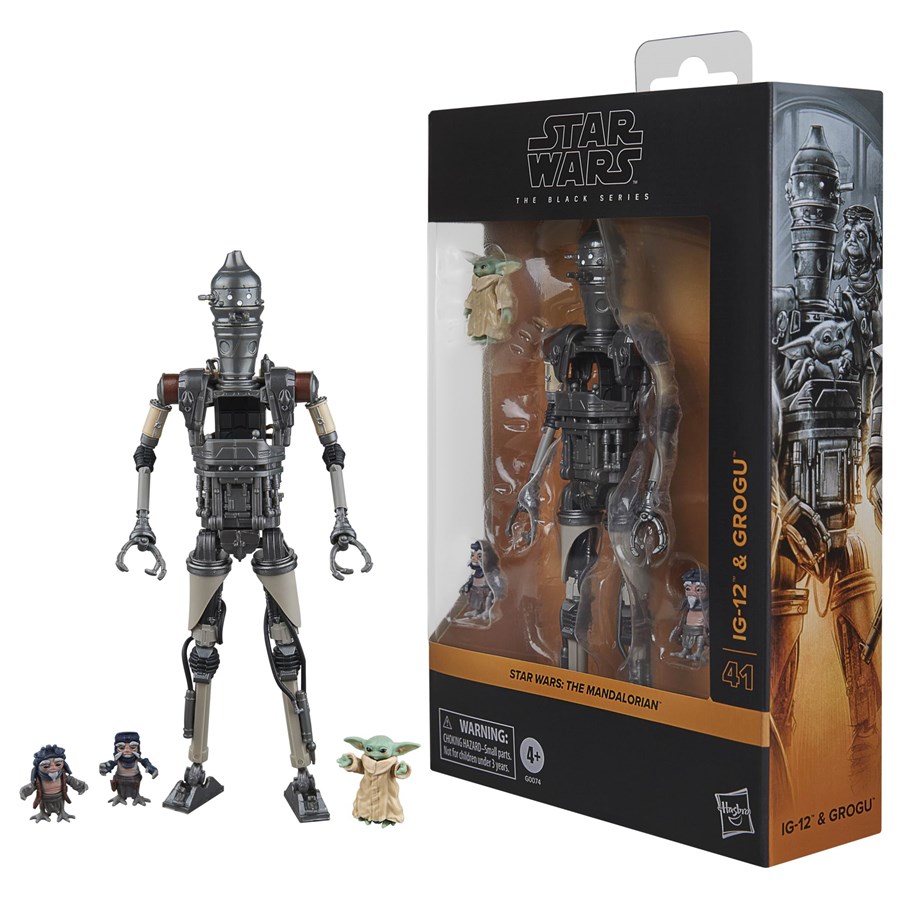 Figure - Star Wars The Mandalorian The Black Series Deluxe IG-12 & Grogu 15 cm - G00745L0