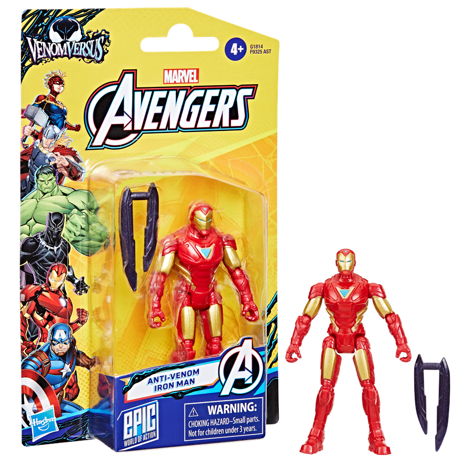 Figure - Marvel Avengers VenomVersus Epic World of Action Anti-Venom Iron Man 10 cm - G18145X00