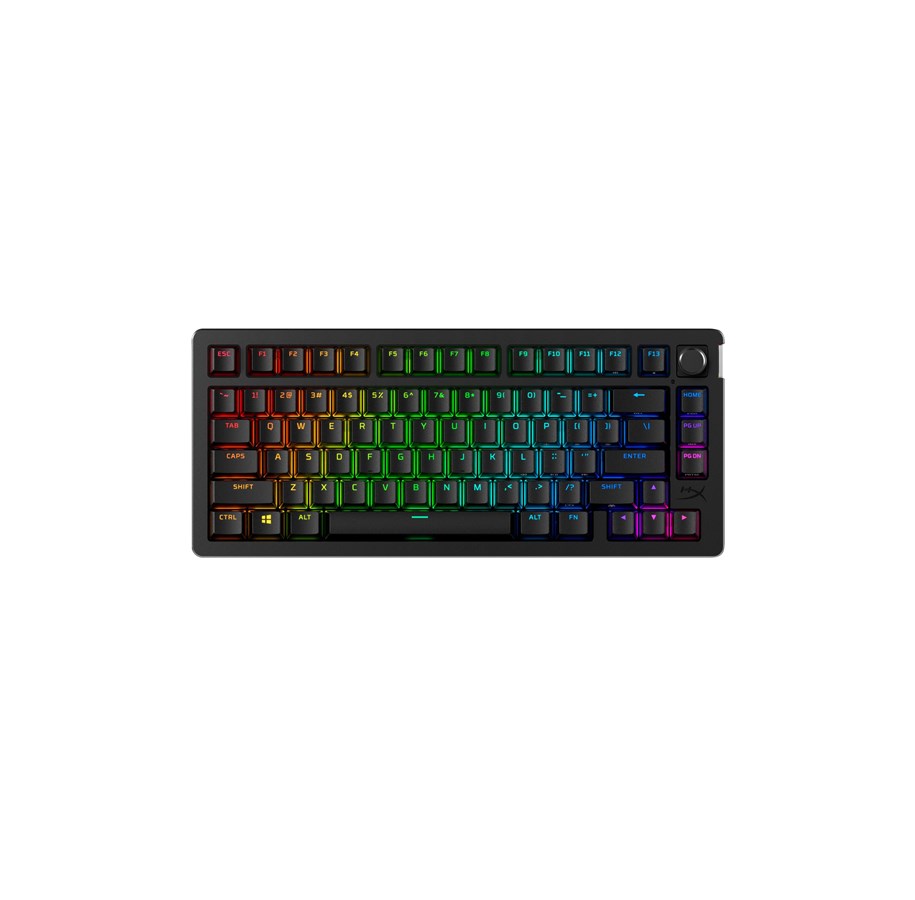 Tangentbord - HyperX Alloy Rise 75 Wireless Keyboard - Gaming Tangentbord - Engelska (US) - Svart - 91Y91AAABA