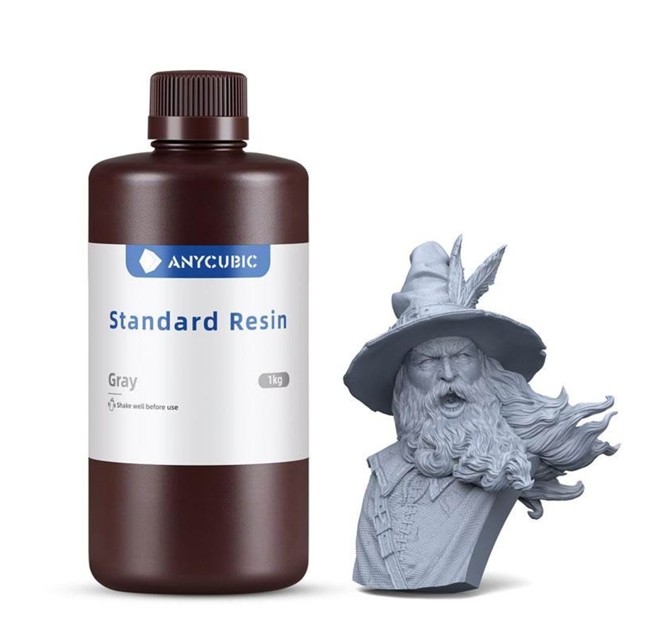 Filament/Harts - 3D-skrivare - ANYCUBIC Standard resin 1 L Grey - SPTGY-155E