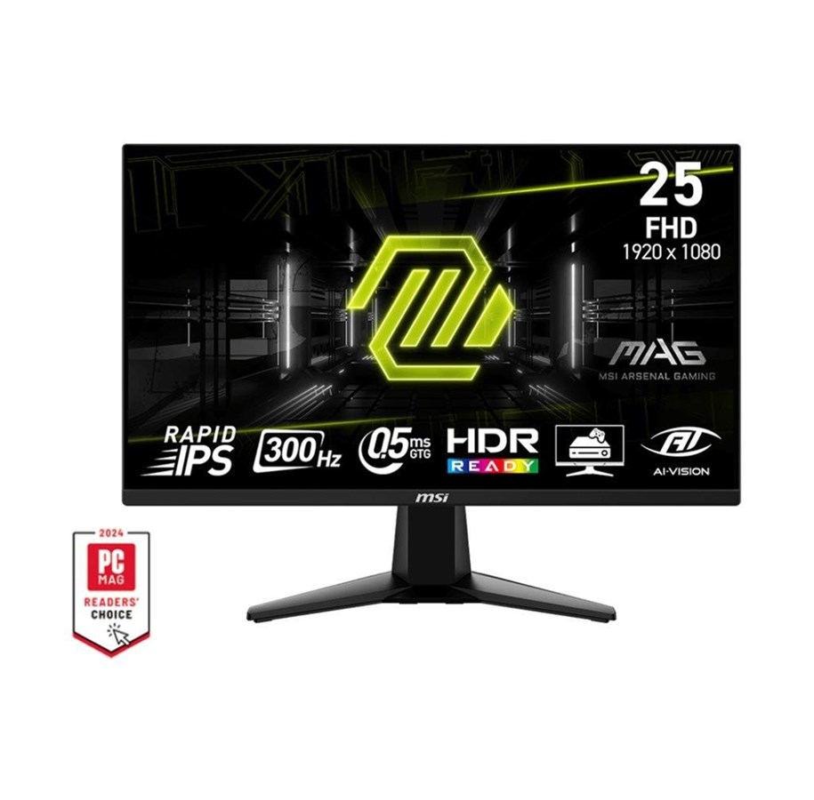 Skärm - 24,5" MSI MAG 255XF - 1920x1080 (FHD) - 300Hz - IPS - 9S6-3BC21M-021